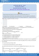 Đề thi giữa kì 1 KHTN 8 Kết nối tri thức - Đề số 3